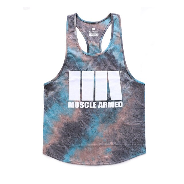 Gyms Fitness Workout Singlet Sling Vest Men Bodybuilding Tank Top Camouflage sleeveless Shirt Boy Summer Brand gym clothing-14
